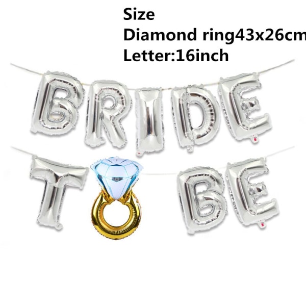 Kombinerad Rea Team Bride Möhippa Armband Blivande Brud Dekoration Mariage Tillbehör Hen Night Bröllopsmaterial Dekor Bride to be sliver