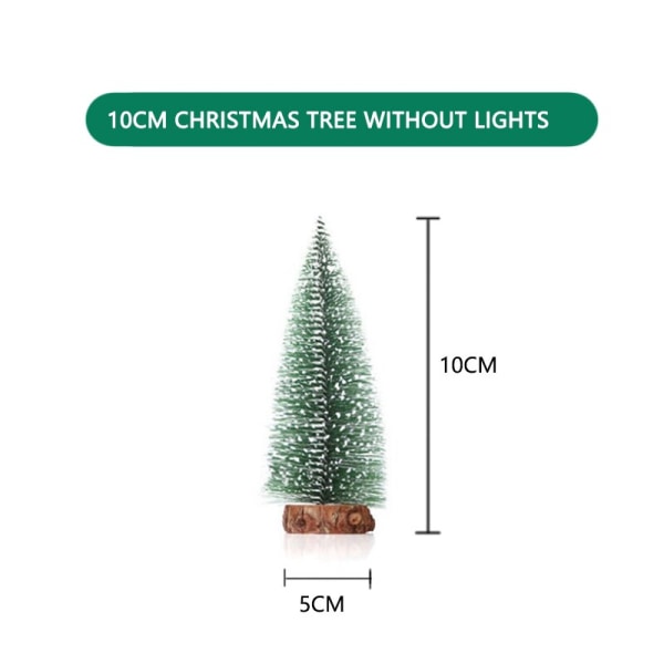 1 kpl Mini Joulukuusi Pieni Choinka Puinen Lumi Mänty Pohja Puu Työpöydän Pöytä Koristeet Navidad Joulu Sisustus Uusi Vuosi 15CM As Picture Shown