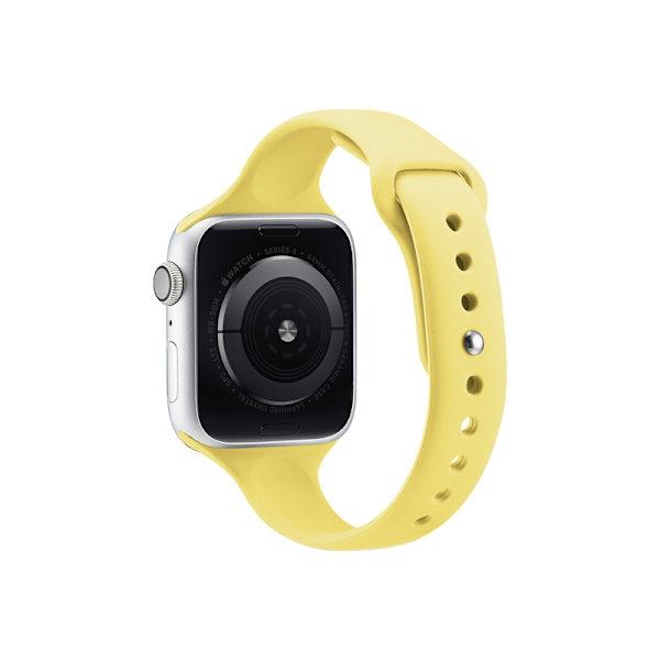 Klockarmband för Apple Watch iWatch 38-41 S10/42mm Svart Box Regular Gul