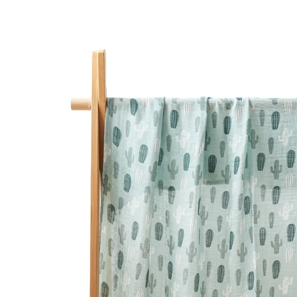 Mjuk muslin bambu bomull baby print nyfödd multifunktionell lindningsfilt 120*110cm BC26 120X110CM