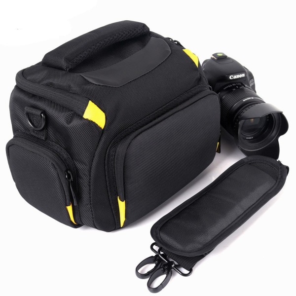 Utomhusfotograferingsväska för Canon Nikon SLR-kameraväska för professionella objektiv Yellow L