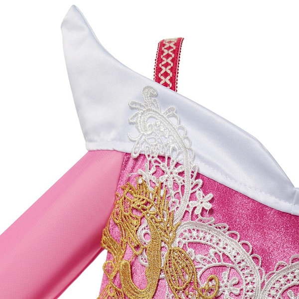 Prinsessa Ruusunen tyttöjen prinsessamekko lasten naamiaisasu cosplay Aurora ylellinen puku Halloween karnevaali verkkokangasvaatteet 7-8T (Tag 140) Aurora Set 3