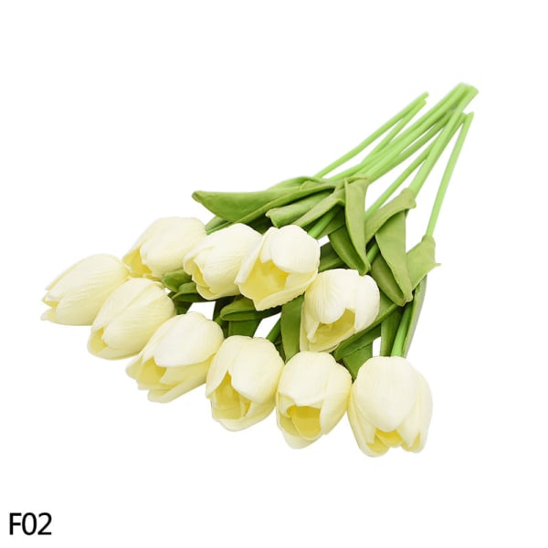 5/10 stk. Tulipan Kunstig Blomst Ekte Berørings Kunstig Bukett Falsk Blomst For Bryllupsfest Dekor Forsyninger Hjem Hage Ornamenter F15 10PCS