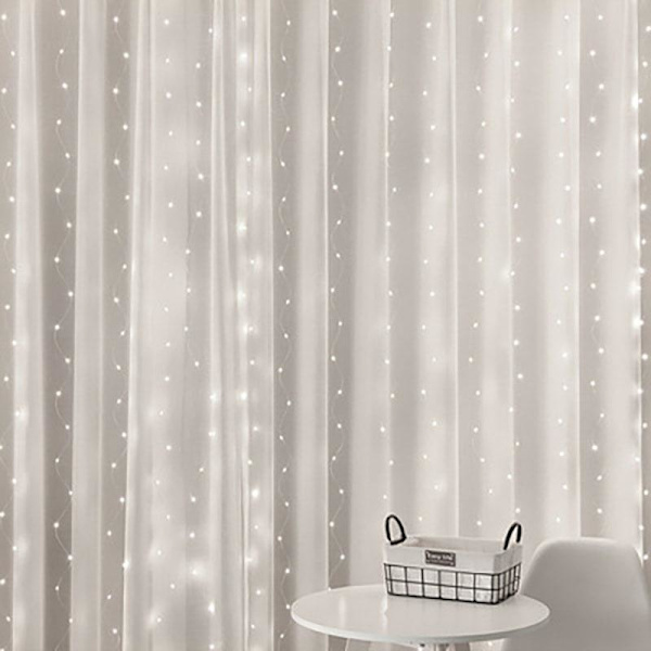 LED Julelys Gardin Lyslenke Eventyrlys Lysgirlander For Bryllup Hjemmefest Dekor Like the picture 3M*2M