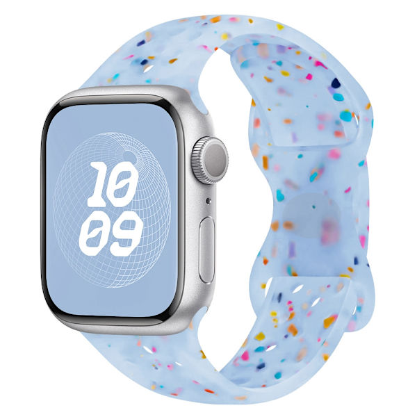 Klockarmband för Apple Watch iWatch 42/44/45/49mm Jelly Blå