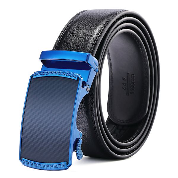 Allround Automatisk Spænde Bælte High-End Herrebælte Tilpasning black buckle 110cm
