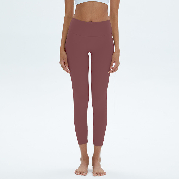 Europeiske og amerikanske høytlivs Lulu yogabukser med ingen pinlig søm, stretch, hofteløft, treningsbukser Black XL