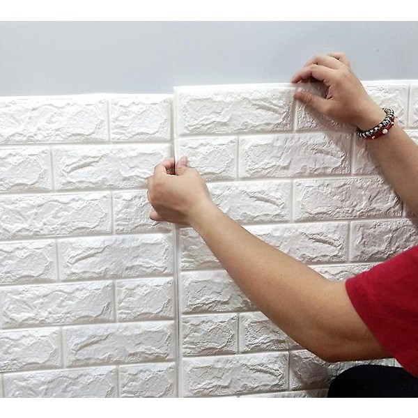 Vanntett, 3D murstein tapet 70x77cm eller 70x70cm / C05-Murstein 70x77cm or 70x70cm / C05-Brick