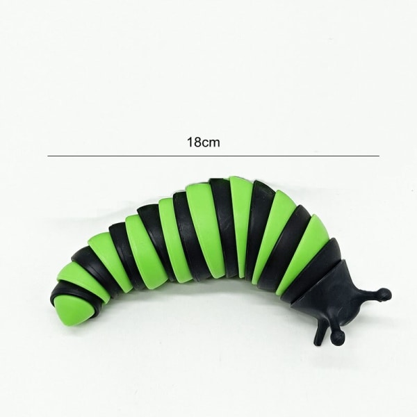 18CM 14CM Färgglad Fidget Toy Slug Ledad flexibel 3D Slug Hummer Shark Fidget Toy Relief Anti-ångest Sensoriska barnleksaker 18cm-9