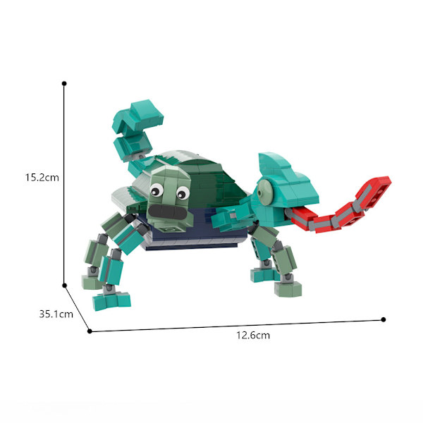 Buildmoc Byggkloss Leksak Fjärde Garten of Banban Red (number 204, weight 0.12)