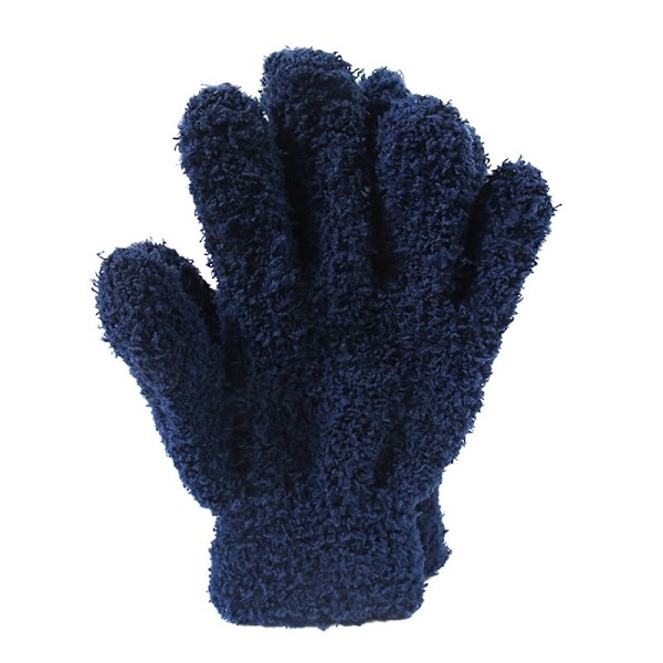 Nya Vinterhandskar Motorcykel Skidhandskar Klätterhandskar Utomhus Cykling Vattentäta Anti-halk Plysch Tjocka Varma Vantar Handskar För Män Navy blue 19-23cm