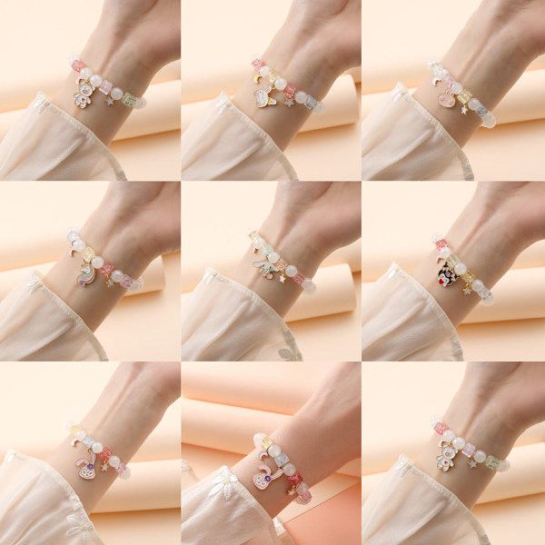 Crystal string sales beads