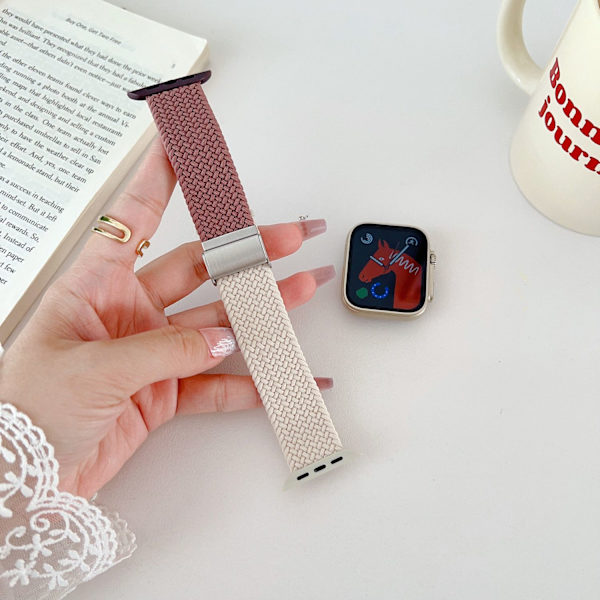 Urrem til Apple Watch iWatch 1/2/3 generation 42mm/44/45/46/49mm universal røg lilla med stjerneskær farve