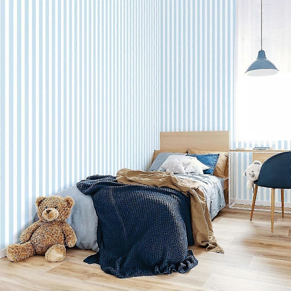 Tiny Tots 2 Regency Stripe Tapet Galerie Lyseblå Sky Blue
