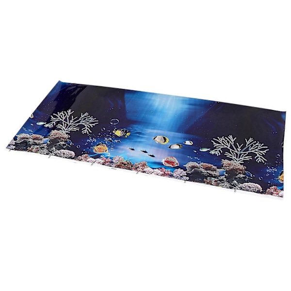 4x Blå Frisk Hav Baggrund Akvarium Ocean Landskab Poster Fisketank Baggrund