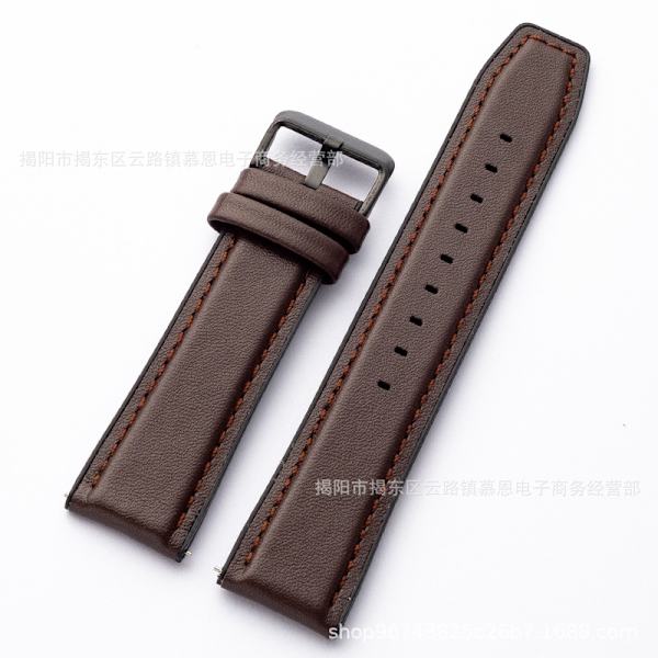 Kellon ranneke Apple Watch iWatch 42/44/45/49/s10 46mm -liitäntään tummanruskea-musta solki GT silikonitarra