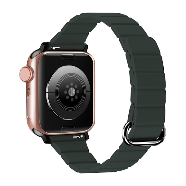 Klockarmband för Apple Watch iwatch 38/40/41/42mm-S10 grangrön svart spänne
