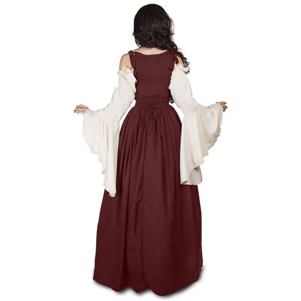 Keskiaikainen Punk-mekko Cosplay Halloween-asut Naiset Palatsi Karnevaali Juhlat Naamiaisasu Prinsessa Nainen Viktoriaaninen Vestido Robe light blue XXXL
