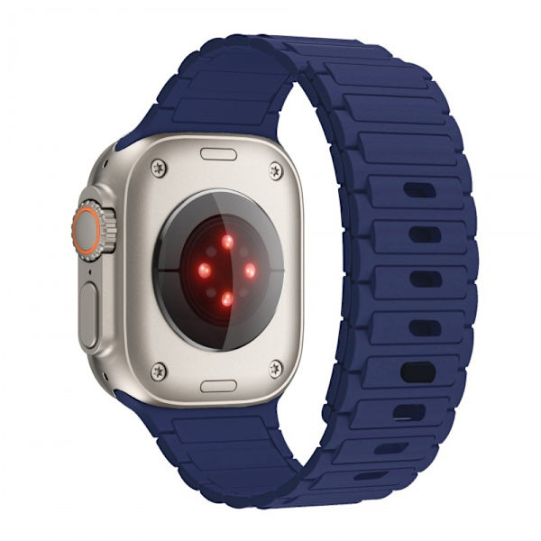 Klockarmband för Apple Watch iWatch S1-3 42mm/44/45/46/49mm Midnattsblå