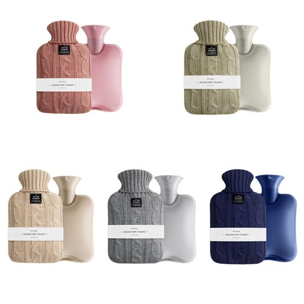 Varmtvannsflaske for hender, for kvinner, spesiell varmtvannsflaske for menstruasjon, håndvarmer, varmtvannsposer for vinteren mufen2000ml Overseas