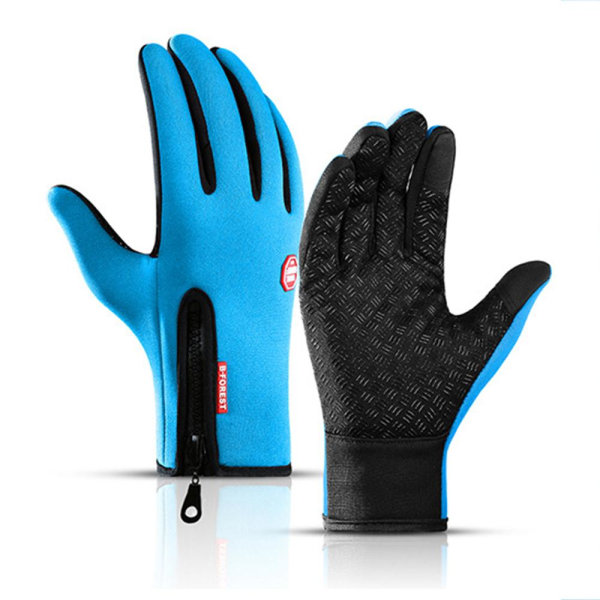 Varme Vinterhandsker til Mænd Touchscreen Vandtætte Vindtætte Handsker Snowboard Motorcykel Kørsel Handsker Dark blue XL