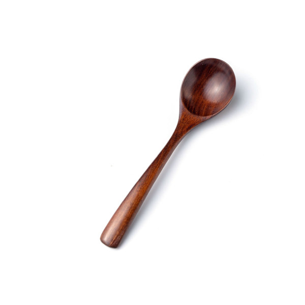 Langt Håndtag Træske Kaffe Mælk Te Røreske Honningske Træservice Ske Børn Lille Ske Nanmu old paint 12.5 spoons