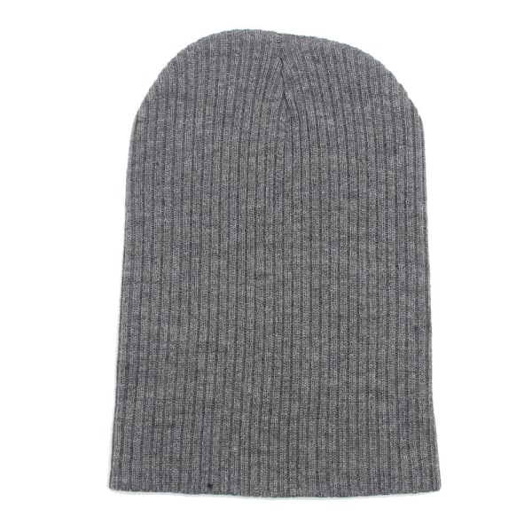 Ullstickad mössa för män och kvinnor, enfärgad, passar till allt, höst-vintermode, varmt öronsskydd, flätad mössa för vuxna Navy blue Average size