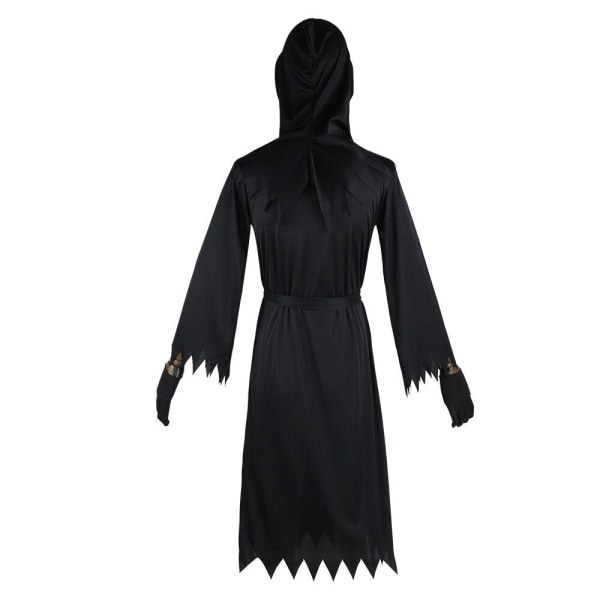 Halloween Grim Reaper Cosplay Maskerade Kostume Horror Dæmon Lysende Briller Performance Kostume Natklub Bar Beklædning Party grim Reaper cos XL