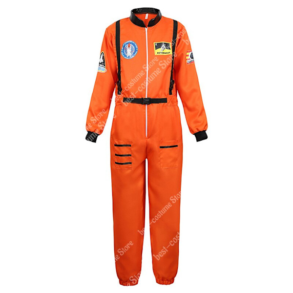 Astronaut Kostume Mænd Halloween Kostume til Kvinder Jumpsuits Astronautdragt Voksen Cosplay Kostumer men orange S