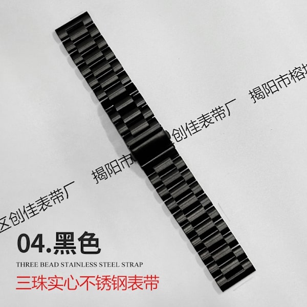 Urrem til Apple Watch iWatch til 1/9 generationer: 42/44/45/49mmm 4 tre/perle solid sort