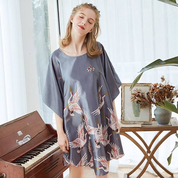 Naisten Pyjamat Oloasut Kylpytakit Aamutakit Kotiasu Huivi Yksi Koko Ylellinen Tyyli Polyesteri Yöasut Blue