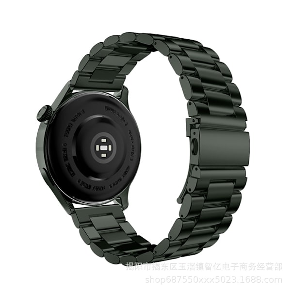 Urrem til Apple Watch iWatch, anvendelig 42-44-45-49 mm, tre-leddet militærgrøn spraymaling