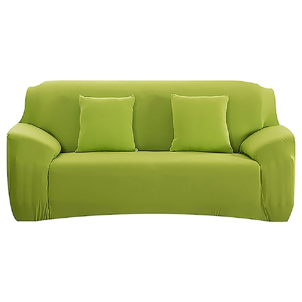 Överdrag Enfärgat Sofföverdrag för Vardagsrum Elastiskt Hörnsofföverdrag Stolsöverdrag 1/2/3/4 Sits light green 1-seat 90-140cm