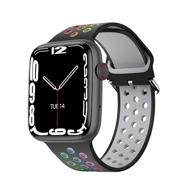 44mm Smartwatch Mænd Kvinder Smartur Bluetooth Opkald Trådløs Opladning Brugerdefineret Urskive 2023 Fitnessarmbånd Til Apple Android All Black
