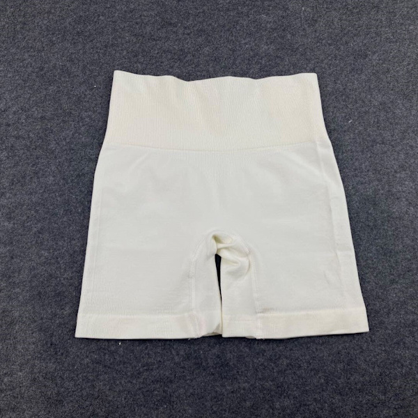 Yoga Set Träningsshorts Sportkläder Fitness Ensembler Sportkläder Damkläder White Legging short S