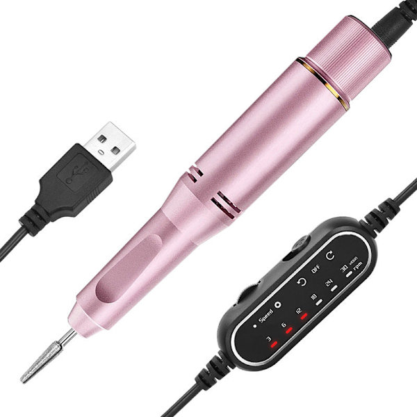 Slibemaskine Elektrodeløs Hastighedskontrol Manicure Implement UV Polish Neglefjernelse Elektrisk Neglesliber Gray