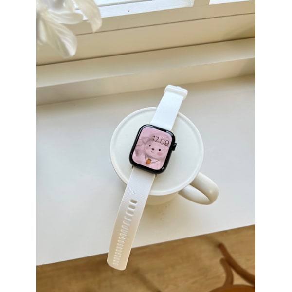 Klockarmband för Apple Watch iWatch 1/2/3 generation 42mm/44/45/46/49mm universal vit