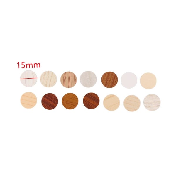 96 stk/ark 15 mm Selvklebende Dekorative Filmer Møbler Skrue Deksel Hetter Klistremerker Trehåndverk Skrivebord Skap Ornament JM-077