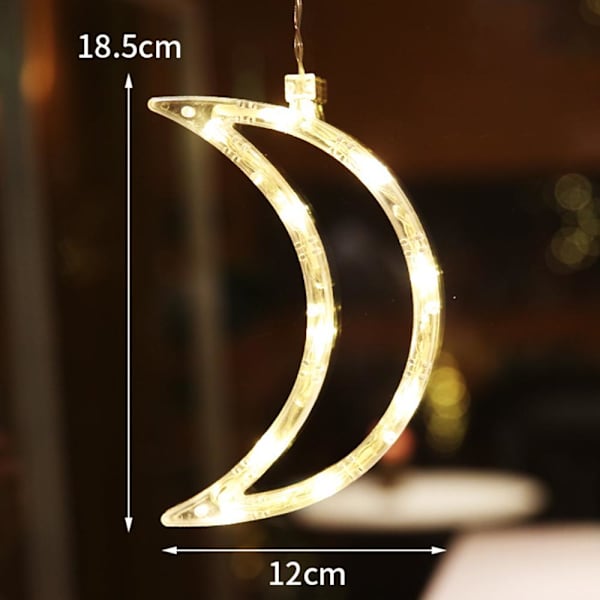 LED Julelys Dekoration Snemand Klokke Stjerne Ferie Hjem Vindue Stjernelys Sugekop Lampe Default Title