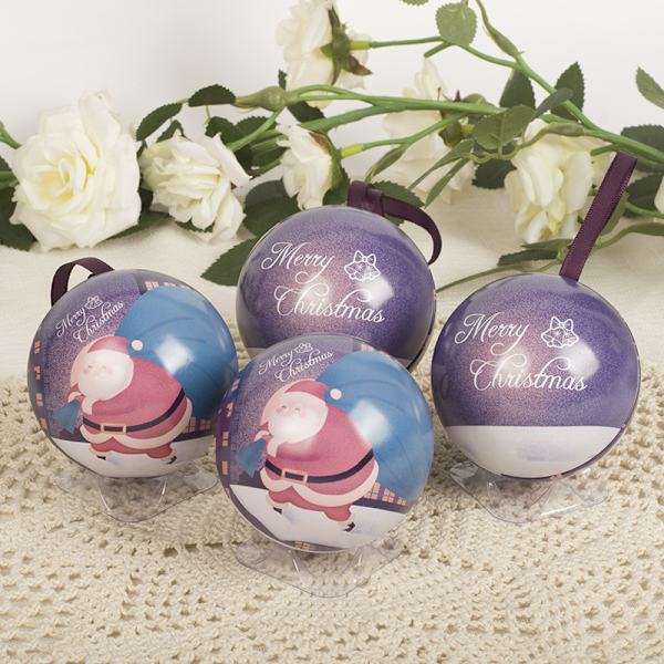 Joulukoriste Riipus Poke Pallo Joulukarkkilaatikko Luova Riipus Rauta Pallo Joulutuote Riipus Santa Elk 6.8cm