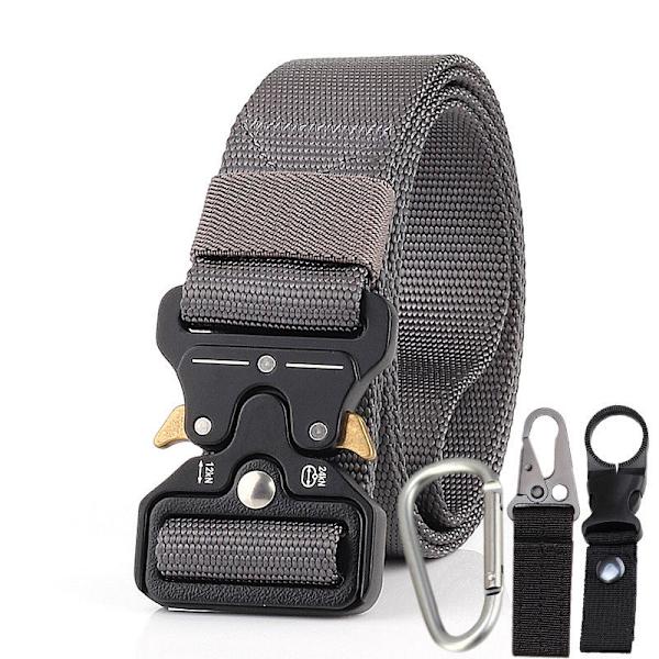 Taktiskt Bälte Herr Militär Fan Taktiskt Bälte Utomhusträningsbälte Gray three-piece set