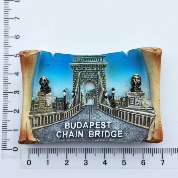 Kylskåpsmagneter Ungern Budapest Turism Souvenir harts hantverk UV- printed landskap kylskåpsmagnet klistermärken heminredning Budapest 1