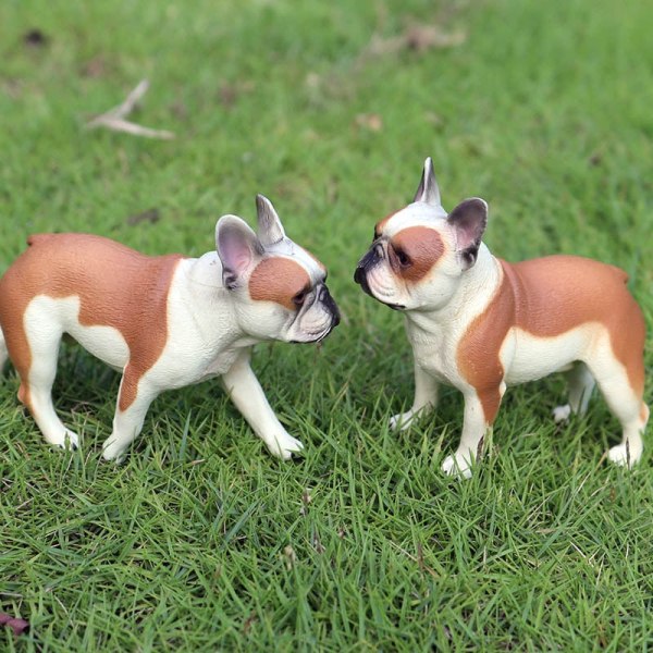 Oenux Dejlige Fransk Bulldog Dyr Sød Hvalp Sovende Dovne Hund Actionfigurer Model Figur PVC Boligindretning Uddannelseslegetøj without box
