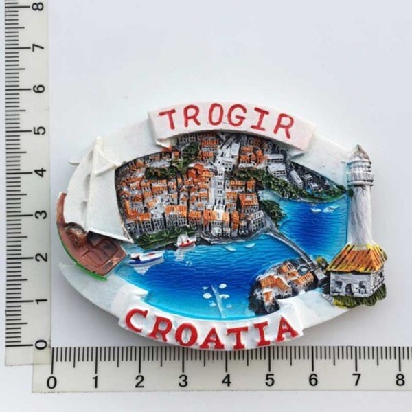 Croacia Kylskåpsmagnet Kroatien Turist Souvenirer Medelhavet Malta Polen Magnetiska Kylskåpsdekaler Kroatien Karta Heminredning Croatia 2