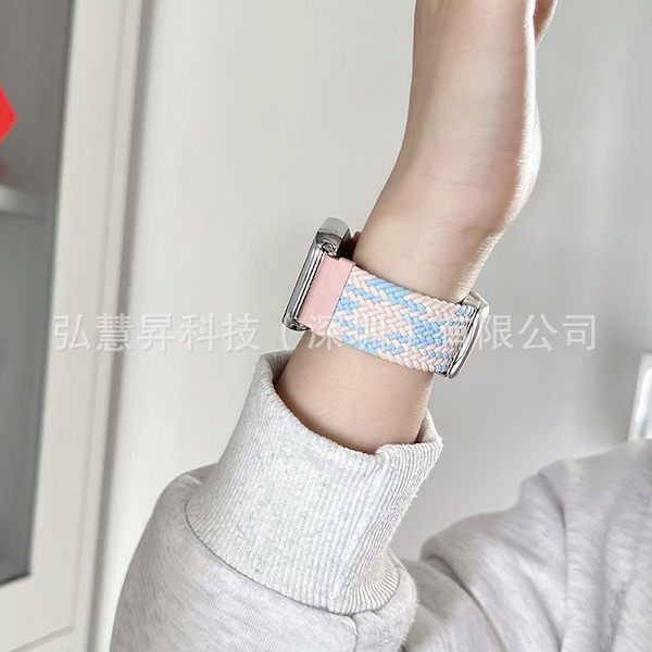 Klockarmband för Apple Watch iWatch för 38/40/41mm integrerad X puderblå