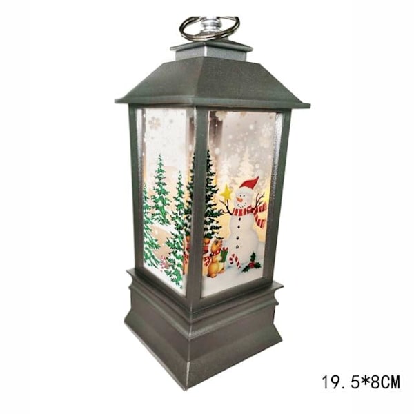 LED Flammande Vindlyktor Klassisk Julhäst Lampa Dekoration Nyårs Ornament Jul Navidad Julgranshänge Ljus Like the picture 12.5