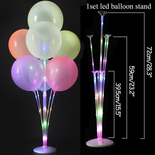 Set Ballongpelarstativ för bröllopsfestdekorationer Barnballonger Tillbehör Juldekorboll 110pcs balloon set j