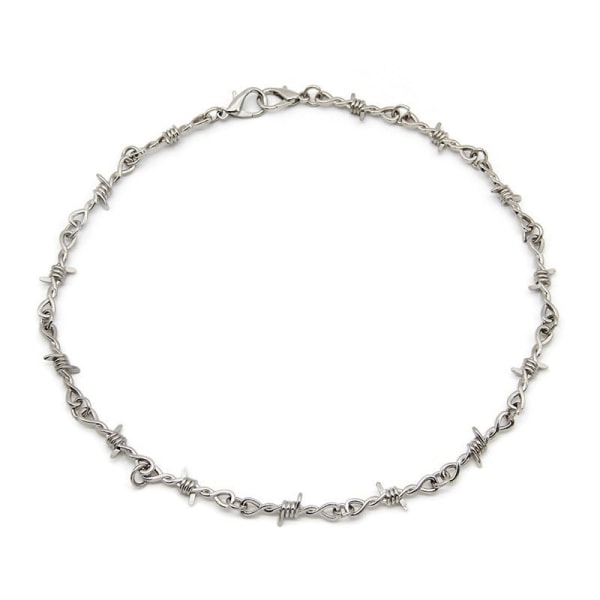 2kpl/setti Hip Hop miesten ja naisten korusetti Rauta-okapi Hip Hop goottilainen punk rautalankapanta miesten ja naisten kaulakorut rannekoru Necklace bracelet