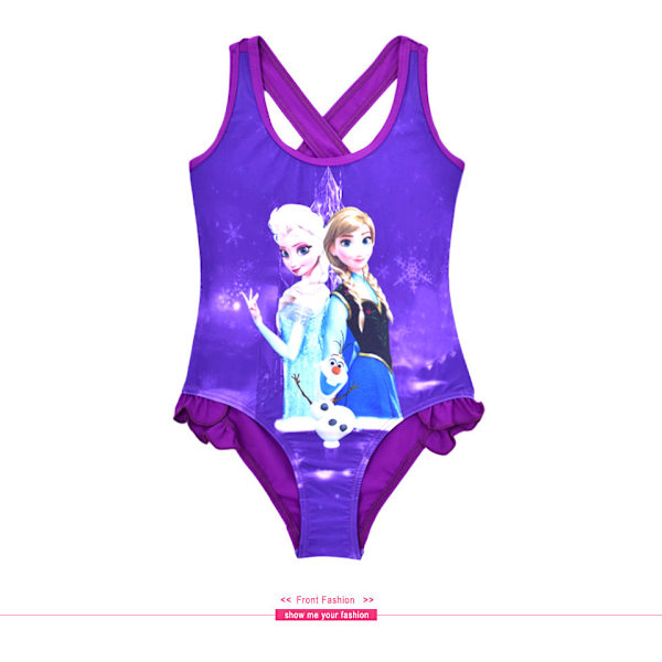 Bikini Barn En Baddräkt Tecknad Flicka Badkläder CL043Blue 152