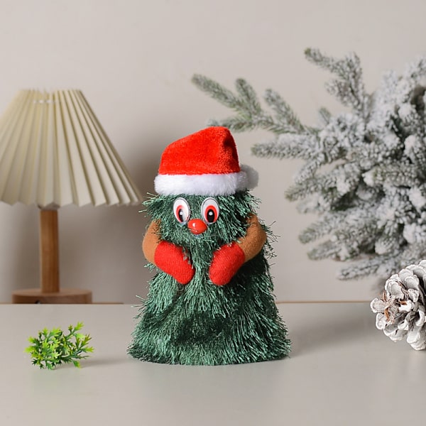 Juldekoration Elektrisk Stege Jultomte Klättrande Pärlor Jultomte Barn Present Köpcentrum Small rotating tree